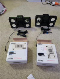 Mini portable speakers ($10/unit or $15/2 units).