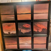 Large Decorative Sunset Frame (OBO)