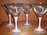 Fine glass wear wine martini glasses
