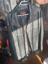 Danier black leather jacket like new size 2x