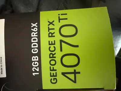 Sealed NEW RTX 4070 ti 12gb, View more