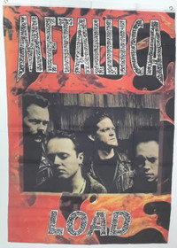 Metallica ''Load'' Flag with header and brass Grommets - 3' x 5'