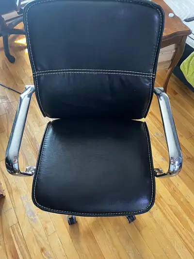  Office chair with wheels  Adjustable like new condition, View more