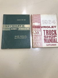 Vintage 1964 Chevrolet and 60 , 61 ,, Shop Manual Supplements