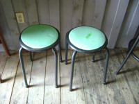 2 Small Kitchen Stacking Stools
