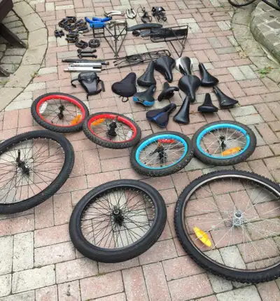 BIKE WHEELS TIRES SEATS - Pickering , View more