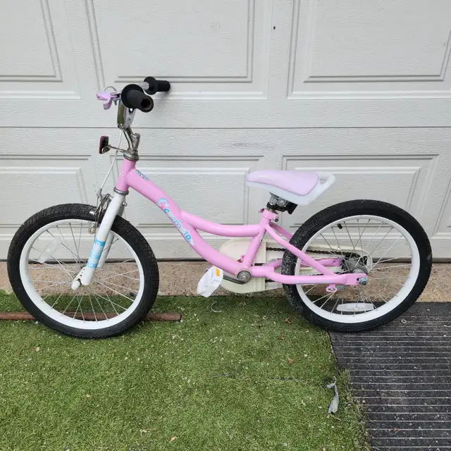 18'' wheel  Bike Cycmoto Pink white bicycle