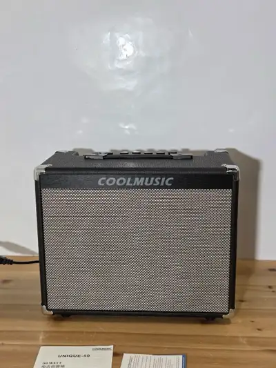 COOLMUSIC 50W Electric Guitar Amp with Aux & Headphone, View more