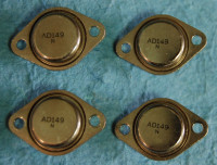 Four Vintage Ad149 Power Transistors