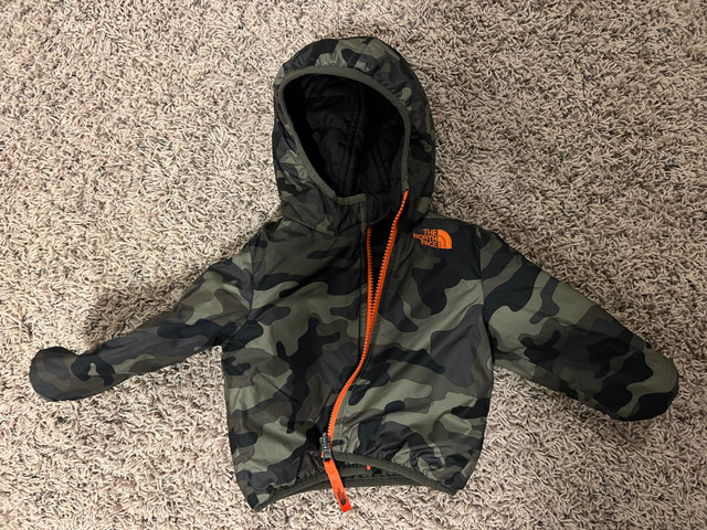 6month baby north face reversible jacket in Clothing - 6-9 Months in Calgary