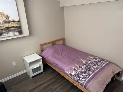 Looking to rent out a room in my basement to someone travelling to the Durham area for work. The roo...