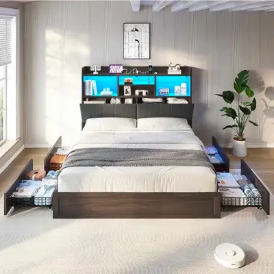 Brand new bought 3 months ago. Selling because moving into a smaller bedroom. New is $600 【Multi-Fun...