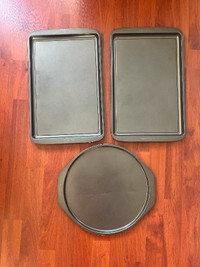 2 Cookie Sheets & pizza tray, $15 each or 2 for $25