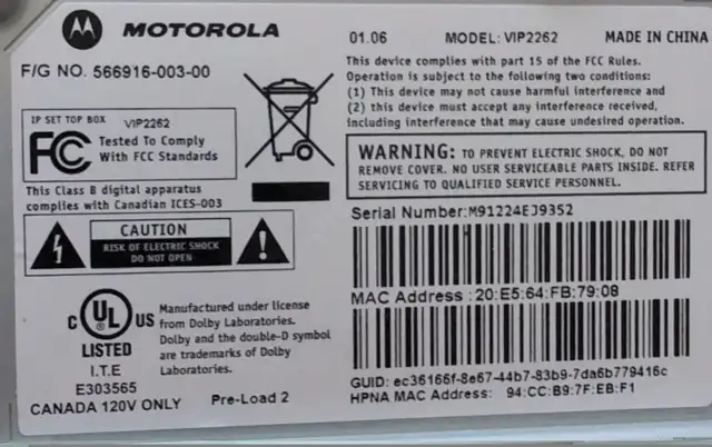 Motorola Bell VIP 2262 HD PVR Cable Box As iS in Video & TV Accessories in City of Toronto - Image 10