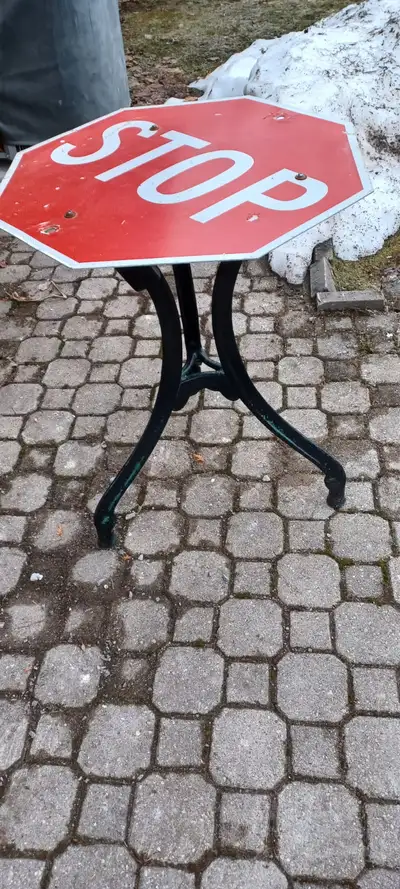 Stop Sign patio table, View more
