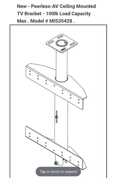 Peerless-Av Ceiling Mounted Television Mount BNIB, View more