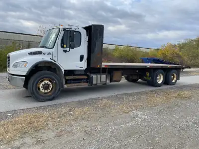 2012 Freightliner FM2 Business Class Cummins Engine 8.3 litre 350HP 22’ Flatbed with dump just Certi...
