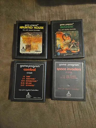 ATARI 2600 ( LOT OF 4) CARTRIDGES ONLY!, View more