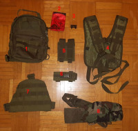 Airsoft/paintball various items