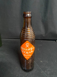 Amber Orange Crush Pop Bottle