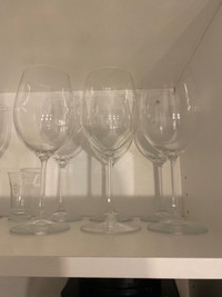 Six Wine Glasses