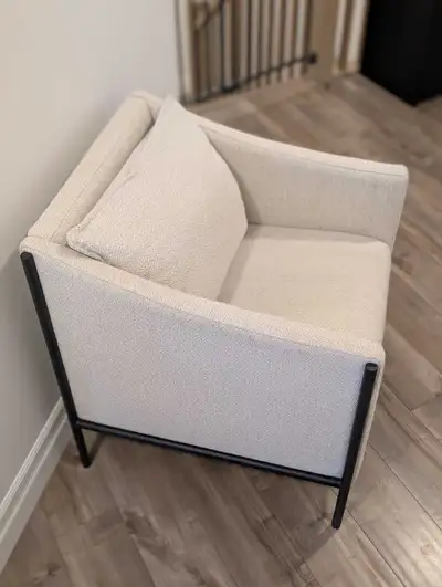 Bouclair Oatmeal Fabric Chair, View more