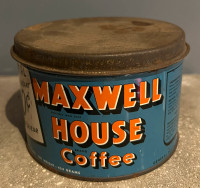 Vintage Maxwell house coffee tin -Audrey II  prop 