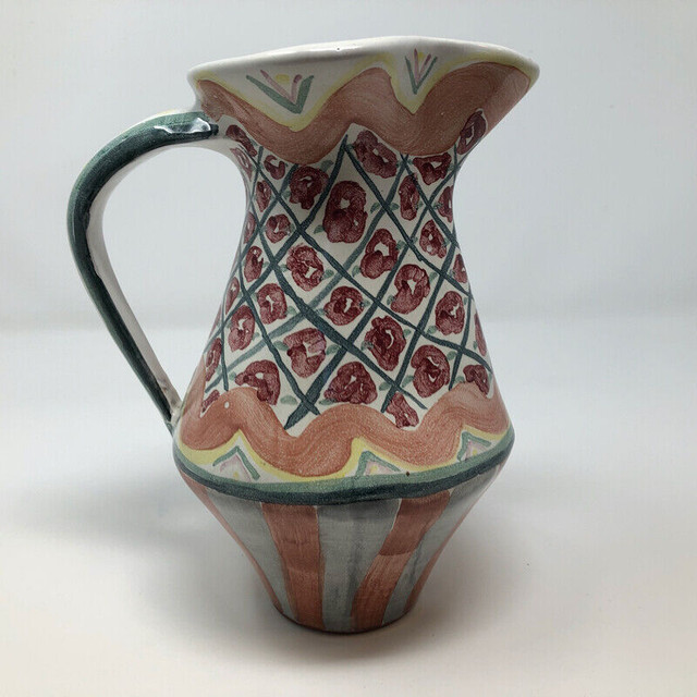 MacKenzieChilds Rose Cottage Large Redware Pitcher Arts