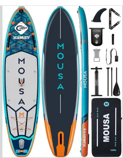 MOUSA 10'8/11'6'' Extra Wide Inflatable Paddle Board (100967), View more