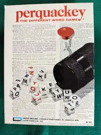 Vintage Perquackey World Game 1970