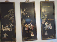 Antique chinese stone wall panels 