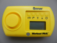 NEW Quorum Workout Fitness PAAL alarm pedometer calorie counter
