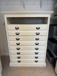 White Dresser with Shelf