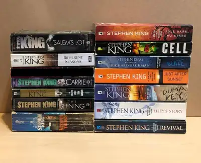 Stephen King novels ($5 each) Revival Carrie +, View more