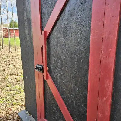 Outhouse// outside toilet building , View more