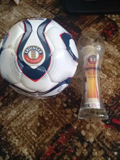 Soccer ball and soccer ball shaped glass, View more