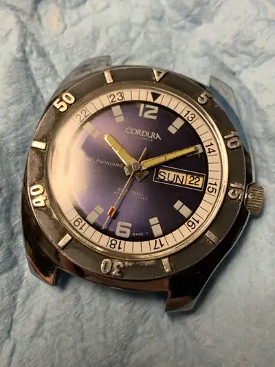 1970(s) Cordura Dive watch Sea-Gull, View more