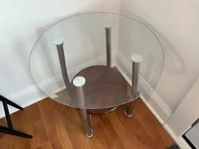 2 Glass Side Tables $60 for both, View more