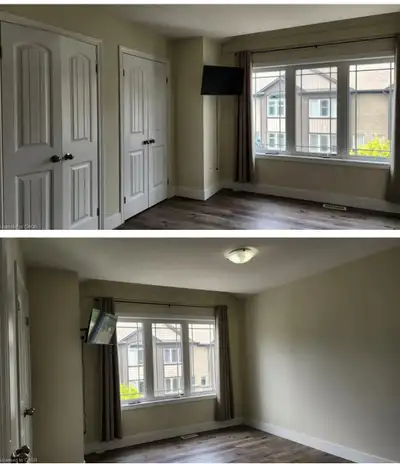 Large unfinished rooms in a 3 BR townhouse with 1 parking. Only for organized and clean and tidy, no...