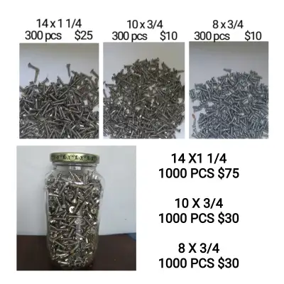 vis a bois en croix  / cross wood screw, View more