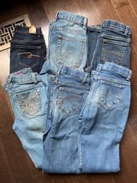 FOR SALE:  6 pr Girls Jeans 12 Slim Gap Arizona Justice