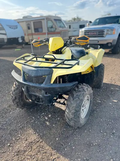 2008 Suzuki king quad 450 4x4 has 6kms on it. Has a brand new battery. Has decent tires. Runs great...