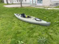 Fishing kayak with paddle to trade for canoe