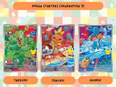 first partner illustration collection series 3 hoenn starters, View more
