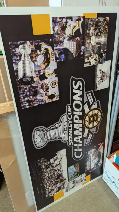 Brand New - Bruins 2011 Stanley Cup memorial on Aluminum Board, View more