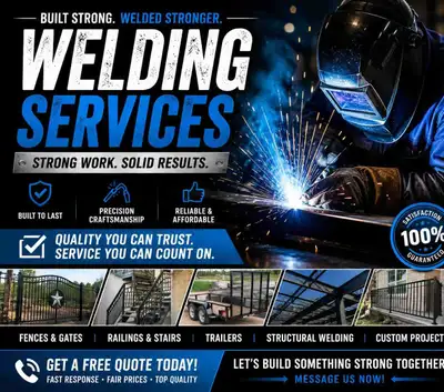 Need welding done properly by someone with real experience? I’m a Red Seal Boilermaker Welder & Meta...
