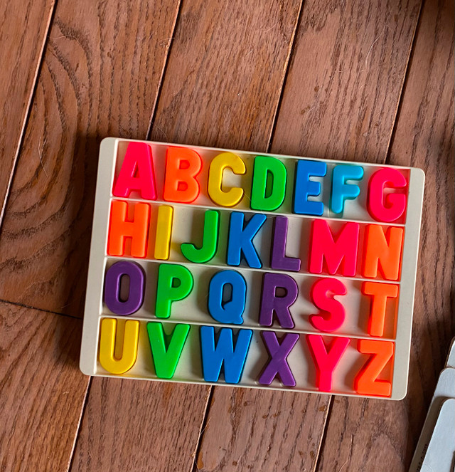 Fisher Price student desk with letters, stencils Vintage 1970s in Toys & Games in Dartmouth - Image 4