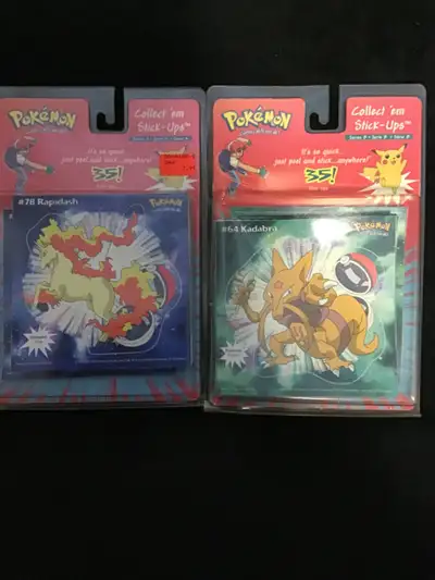 Pokémon decal stickers 1999 #64 kadabra and #78 rapidash brand, View more