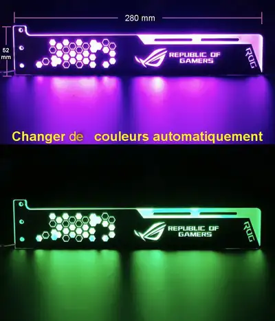 Le support RGB 28cm pour carte vidéo, View more