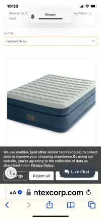 Intex Air mattress.